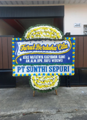 Papan Bunga Duka di Serambakon